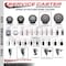 Service Caster 5'' Gray Poly Swivel 1-3/8'' Expanding Stem Caster with Brake SCC-EX20S514-PPUB-PLB-138 - alternate 3